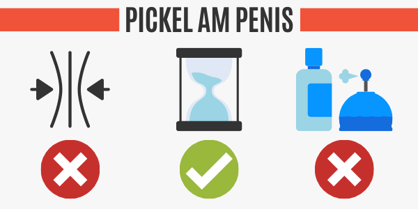 Pickel am Penis behandeln