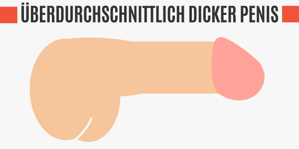 Überdurchschnittlich dicker Penis
