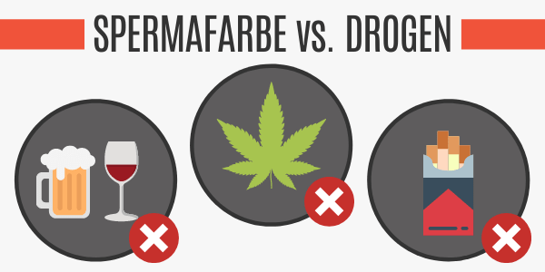 Spermafarbe vs. Drogen