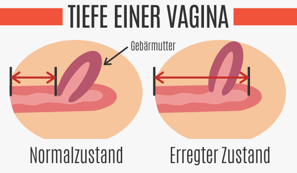 Tiefe einer Vagina